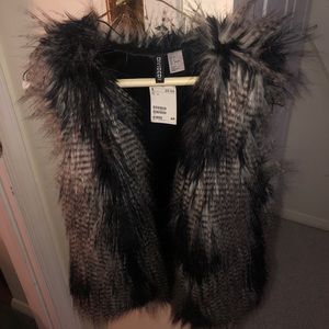 Faux fur vest